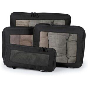 Compression Packing Cubes for Travel - Luggage Organizer Bags - Double Zipper